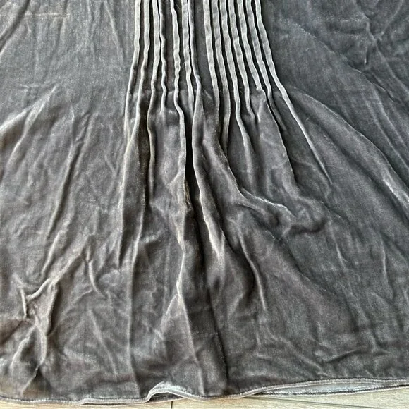Calypso St  Barth Grey Batwing Sleeve Silk Blend Velvet Blouse - Picture 9 of 14